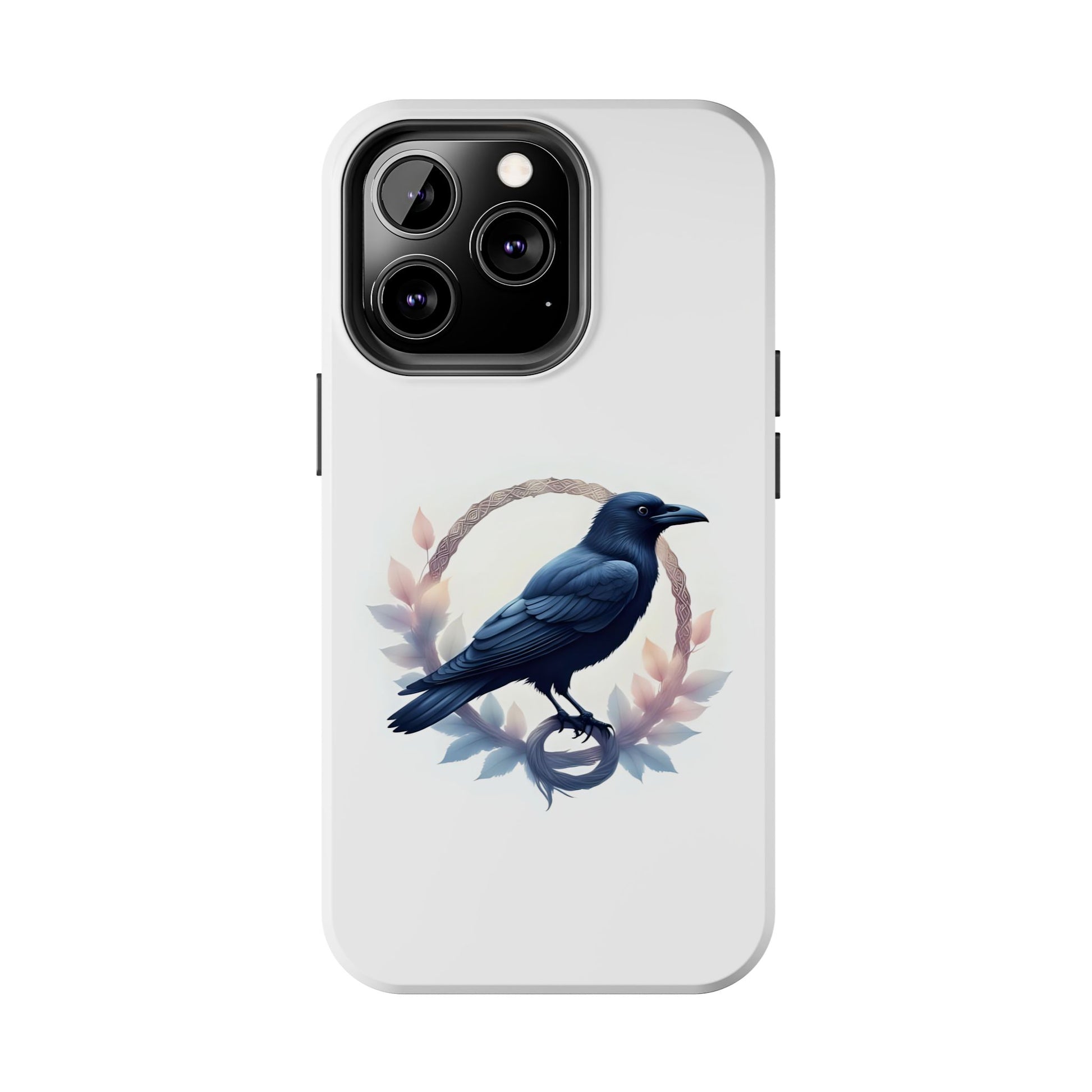Raven Design Phone Case | Tough Protector Case, Gift for Bird Lovers, Unique Cell Phone Cover, Gothic or Nature Inspired - Celtic Scents