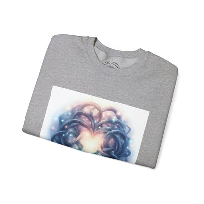 Heartfelt Unisex Crewneck Sweatshirt - Cozy Gift for Couples, Valentine's Day Sweatshirt, Funky Heart Design, Everyday Comfort, Unique [...] - Celtic Scents