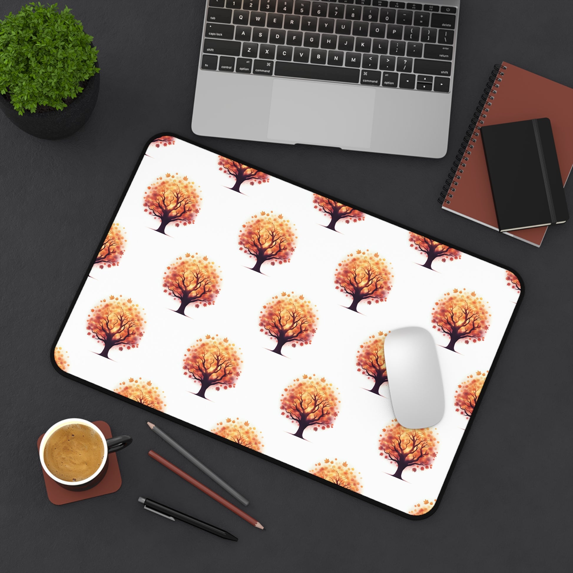 Autumn Tree Desk Mat - Cozy Office Decor, Workspace Accessory, Gift for Nature Lovers, Seasonal Decoration, Fall Theme - Celtic Scents