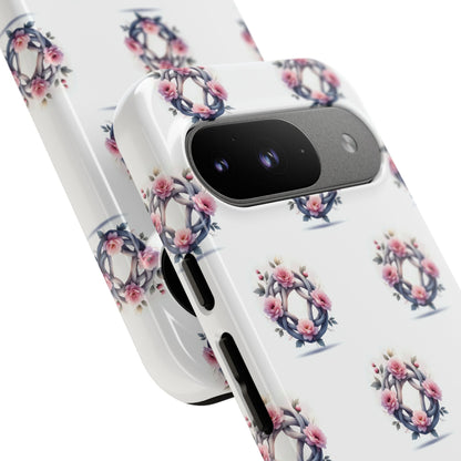 Floral Phone Case, Tough Cases for Women, Cute Celtic Knot Floral Design iPhone Cover, Gift for Her, Stylish Tech Accessories