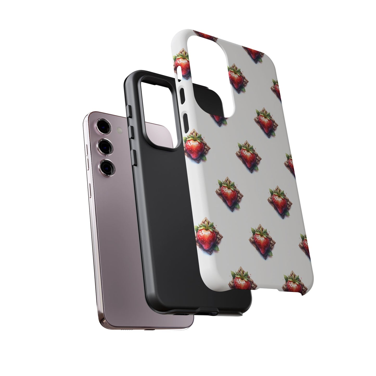 Strawberry Celtic Knot Phone Case, Cute Phone Cover, Gift for Her, Custom Smartphone Case, Funky Accessories, Valentine's Day Gift