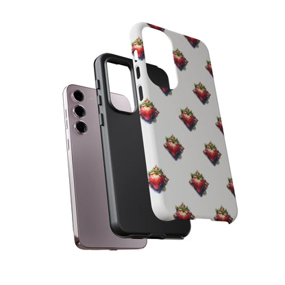 Strawberry Celtic Knot Phone Case, Cute Phone Cover, Gift for Her, Custom Smartphone Case, Funky Accessories, Valentine's Day Gift