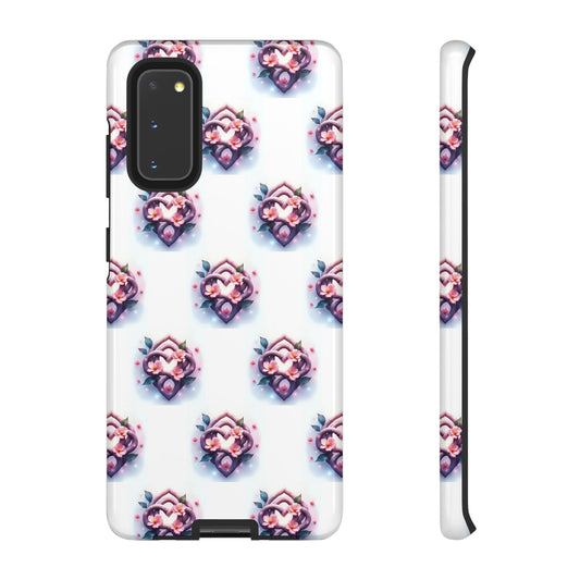 Floral Phone Case - Tough Cases with Pink Celtic Knot Design, Flower Pattern Phone Cover, Gifts for Flower Lovers, Unique Phone Accessories - Celtic Scents