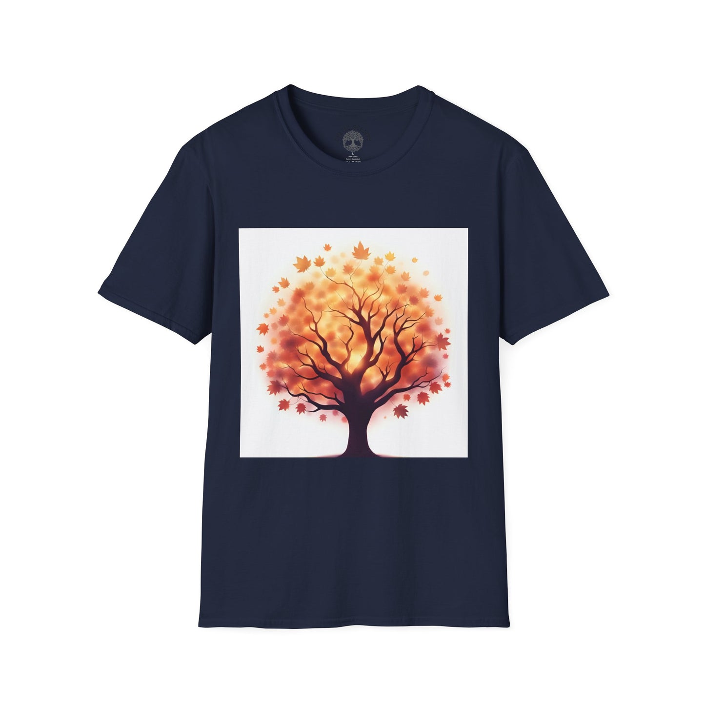 Autumn Tree Graphic T-Shirt, Fall Tee for Nature Lovers, Unisex Softstyle T-Shirt, Gift for Thanksgiving, Cozy Casual Wear - Celtic Scents