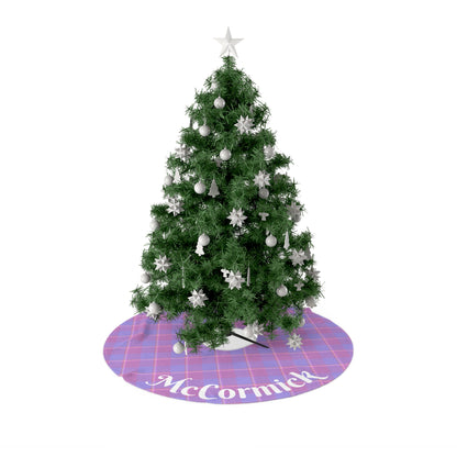 Festive Plaid Christmas Tree Skirt - Personalized Holiday Decor, Christmas Tree Cover, Rustic Home Decoration - Celtic Scents
