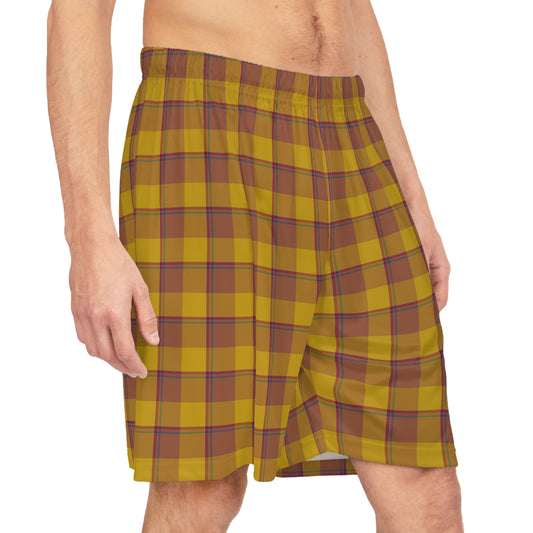 Plaid Basketball Shorts for Athletes, Casual Summer Sports Short, Trendy Activewear, Perfect Gift - Celtic Scents