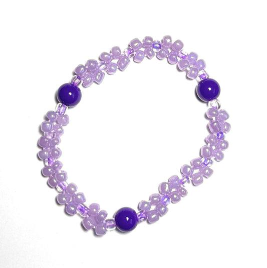 Purple Beaded Bracelet for Stylish Accessory