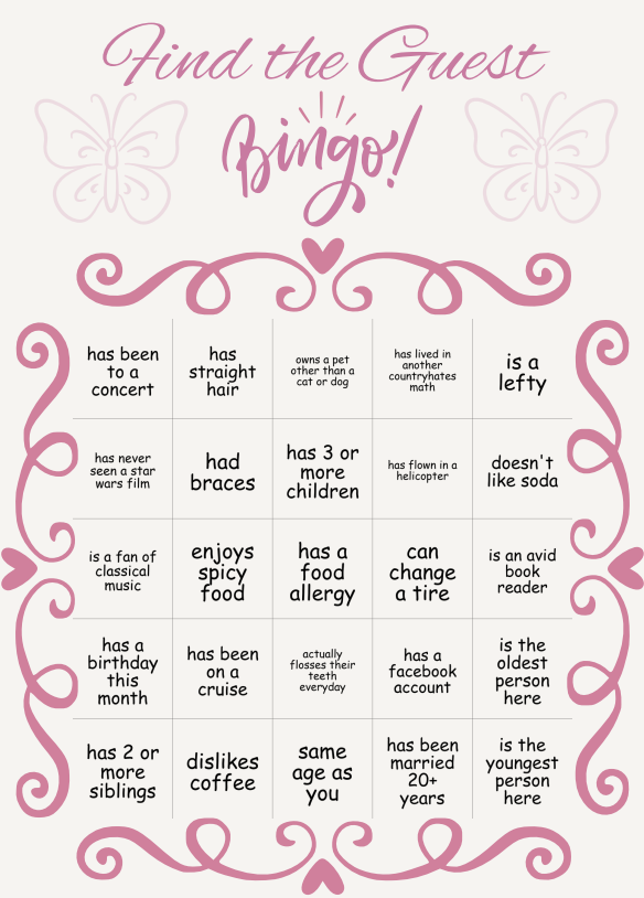 Find The Guest Bingo Digital Download - 25 Bingo Cards - Find the Guest - Great for All Party Types - Celtic Scents