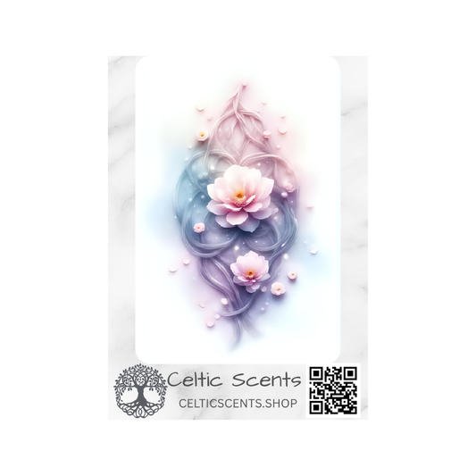 Celtic Knot Magnetic Bookmark, Laminated with Strong Magnet, Decorative Bookmarks (Diamond Flowers) - Celtic Scents