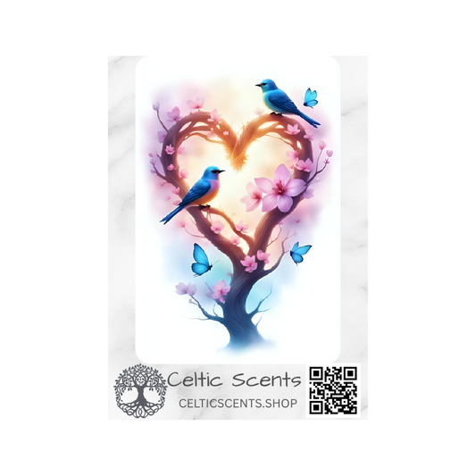 Celtic Knot Magnetic Bookmark, Laminated with Strong Magnet, Decorative Bookmarks (Heart Tree Birds Butterflies) - Celtic Scents