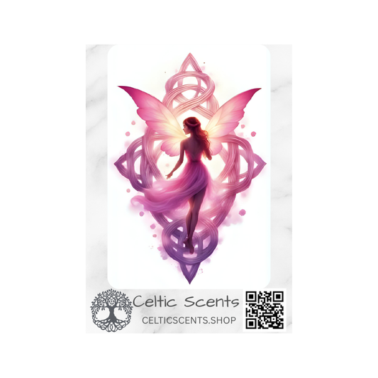Celtic Knot Magnetic Bookmark, Laminated with Strong Magnet, Decorative Bookmarks (Pink Fairy Diamond) - Celtic Scents