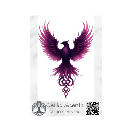 Celtic Knot Magnetic Bookmark, Laminated with Strong Magnet, Decorative Bookmarks (Dark Pink Raven) - Celtic Scents