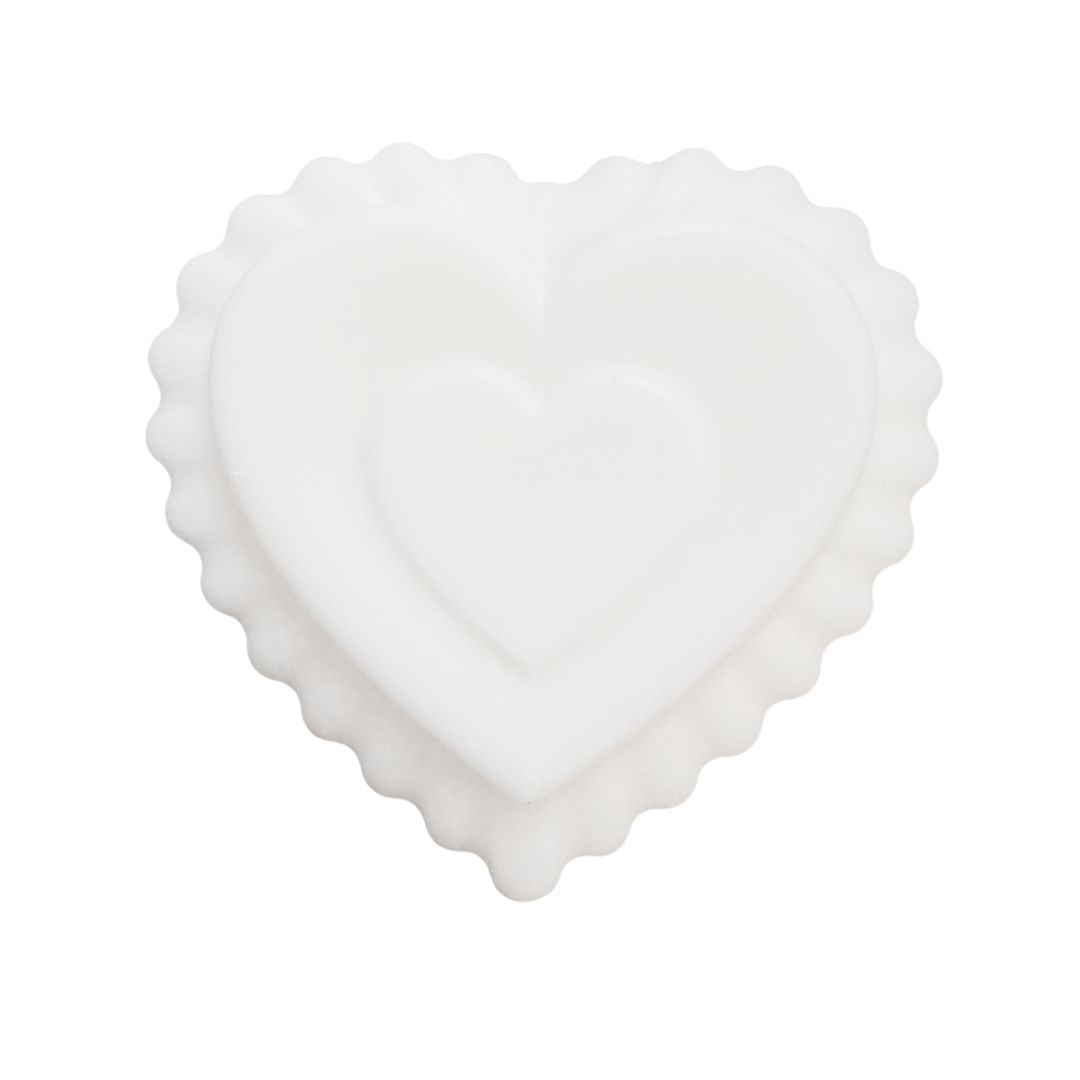 Shea Butter Soap 3 oz, Handmade, Nourishing, Good Lathering, High Quality, Spa Bath Aromatherapy, Heart Shaped