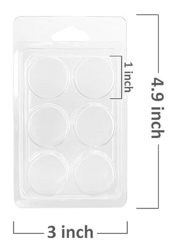 Celtic Scents natural soy wax melts in a six-pack, each measuring 1 inch for easy melting