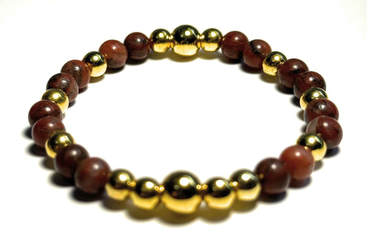 Natural Jasper Stretch Bracelet